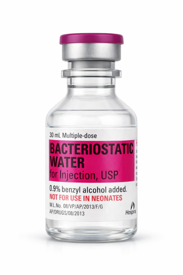 Hospira Bacteriostatic Water 30mL sterile vial for research